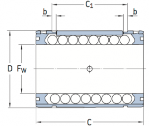 CAD afbeelding LBCR D kogellager