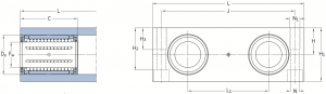 CAD afbeelding LQCR lagereenheid