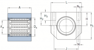 CAD afbeelding LUHR lagereenheid